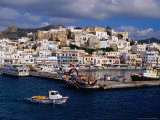 Port and Town  Hora  Greece