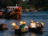 Boat Traffic in Hoi An  Hoi An  Quang Nam  Vietnam