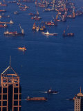Victoria Harbour from Victoria Peak  Hong Kong  China