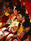 Tibetan Monks During Ceremony  Lhasa  China