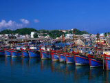 Fishing Fleet in Harbour  Nha Trang  Vietnam