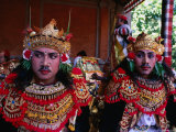 Actors at Ngenteg Linggih Festival in Kedewatan Village  Ubud  Indonesia