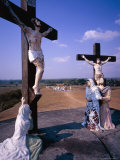 Iguig Church Calvary Statues Duplicating Fourteen Stations of the Cross  Cagayan  Philippines