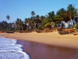 Fishing Boats Lined Up on Tangalla Beach  Tangalla  Southern  Sri Lanka