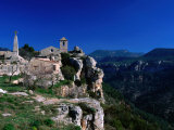 Church in Cliff-Top Village  Siurana  Catalonia  Spain