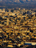 Cityscape from Notre Dame De La Garde  Marseille  France