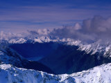 Snowy Mountain Ranges  Fiordland National Park  New Zealand