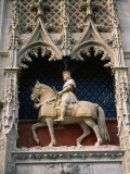 Statue of Louis Xii and His Horse at Chateau De Blois  Blois  France
