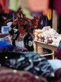 Woman Amongst Stalls at Friday Market  San Francisco El Alto  Guatemala