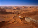 Huge Sand Dunes in Namib-Naukluft Desert Park  Sossusvlei  Namibia