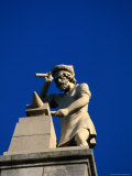 Figure of a Blacksmith on the Roof of the Rijksmuseum  Amsterdam  Netherlands