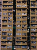 Detail of Apartment Building  Aberdeen  Hong Kong