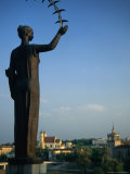 Statue Outside National Gallery  Vilnius  Lithuania