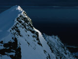 Peak on South End of Lofoten Island and the Ocean  Henningsvaer  Lofoten  Nordland  Norway