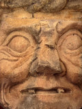 Stone Statue of the Mayan God Pahuatun at the Maya Ruins  Copan  Honduras
