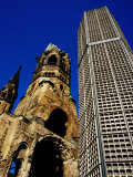 Kaiser-Wilhelm-Gedachtniskirch Church Ruined in WWII  Left as Memorial  Berlin  Germany