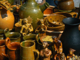 Potted Figures and Jars at Annual Craft Fair  Kazimierz Dolny  Lubelskie  Poland