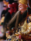 Taoist Figures at the Fortified Gate Shrine in the Manka District  Taipei  Taiwan