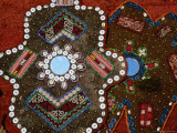 Craft Decoration with Inlaid Buttons and Mirrors  Konya  Turkey