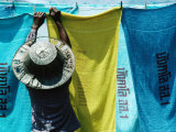 Hanging Out Towels to Dry in Resort  Prachuap Khiri Khan  Thailand