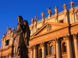 Statue of St Paul in Front of Facade of the Basilica San Pietro  Vatican City