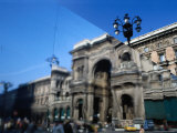 Abstract Reflection of Galleria Vittorio Emanuele II  Milan  Italy