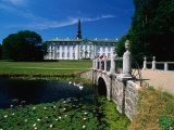 Bridge in Front of Bregentved Castle  Near Haslev  West Zealand  Denmark