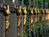 Crucifix's in Cemetary of Church of Ss Peter and Paul  Prague  Czech Republic