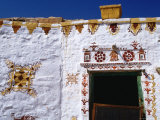 Tribal Designs Painted on House at Jaisalmer Fort  Jaisalmer  Rajasthan  India