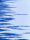 Shadows of Pine Trees on Frozen River  Kuusamo  Finland