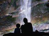 People at Vernal Falls Yosemite National Park  California  USA