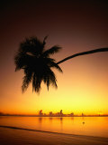 Sunset Over Aitutaki Lagoon  Aitutaki  Southern Group  Cook Islands