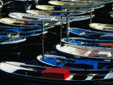 Boats Moored in Harbour  Mundaka  Pais Vasco  Spain
