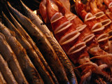 Detail of Seafood at Hawker Stall  Chenggong  Taiwan