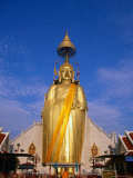 Golden Buddha Statue at Wat Intharawihan  Bangkok  Thailand