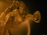 Detail of Fontana Delle Naiadi at Night on Piazza Della Repubblica  Rome  Italy