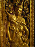 Detail at Wat Xieng Thong Vientiane  Vientiane Prefecture  Laos
