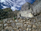 Ruins at Ancient Inca City  Machu Picchu  Cuzco  Peru
