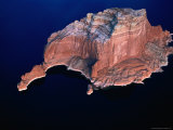 Aerial View of Ancient Rock Formation in Lake Powell  Arizona  USA