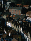 Guild Houses in Alley  Bruges  Belgium