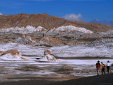 People Walking in the Valley of the Moon at San Pedro De Atacama  Valle De La Luna  Chile