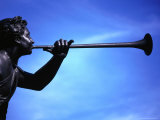 A Bronze Statue  Part of the Monument to Maison-Neuve  in the Place d'Armes  Quebec  Canada