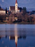 Cathedral Reflected in Lake Bled  Bled  Slovenia