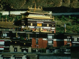 View of Tashilhunpo Monastery  Seat of Panchen Lama  Shigatse  Tibet