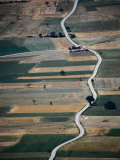Hang-Glider Above Piano Grande in the Sibillini Mountains  Umbria  Italy