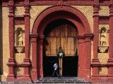 Entrance of Templo De La Tercera Orden De San Francisco  Built in 18th Century  Cuernavaca  Mexico