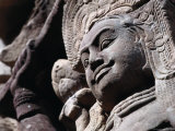 Detail of Carved Statue at the Terrace of the Leper King  Angkor Thom  Angkor  Cambodia