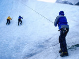 People Ice Climbing  Torres Del Paine National Park  Chile