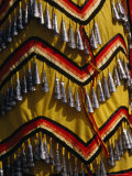 Detail of Female Dancer's Beaded Costume at Sioux Pow-Wow  Sisseton Indian Reserve  USA