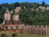 Building in Fort Ross Historic State Park  California  USA